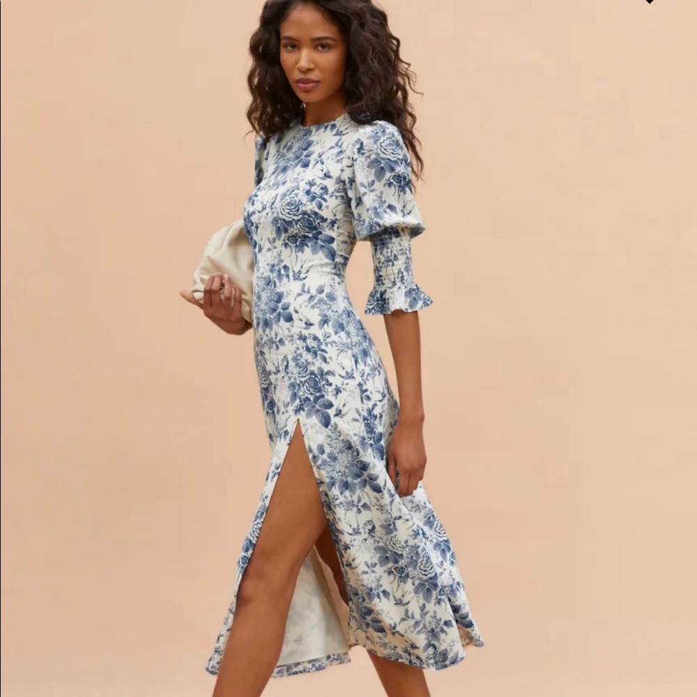 The reformation Carolena dress.